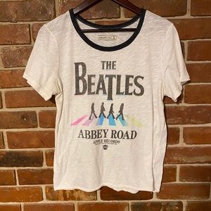 A&F The Beatles Short Sleeve Top size L